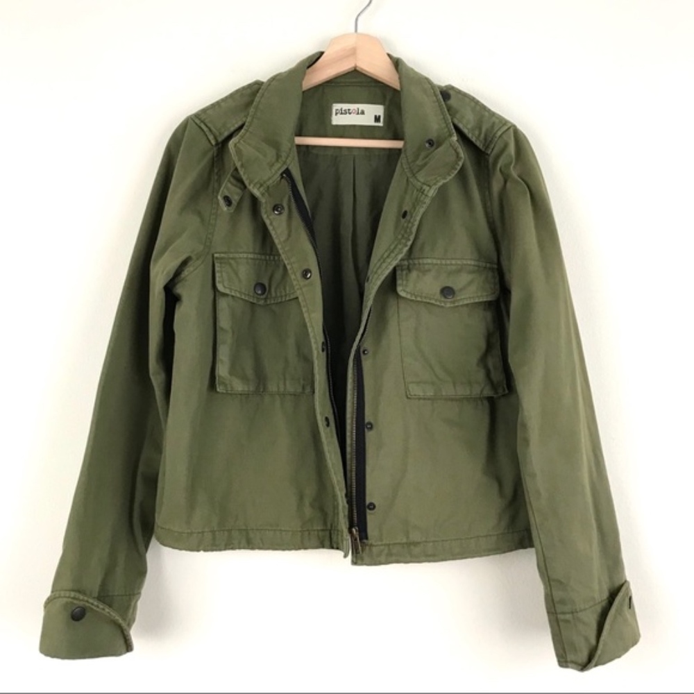 Green army jacket